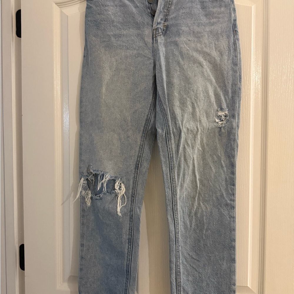Women's Hidden Light Blue Straight Leg Jeans